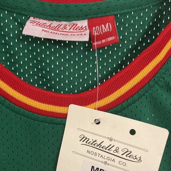 ✅official Seattle Super Sonics Shawn kemp hardwood classics New with tags 🏷️ - Picture 4 of 6